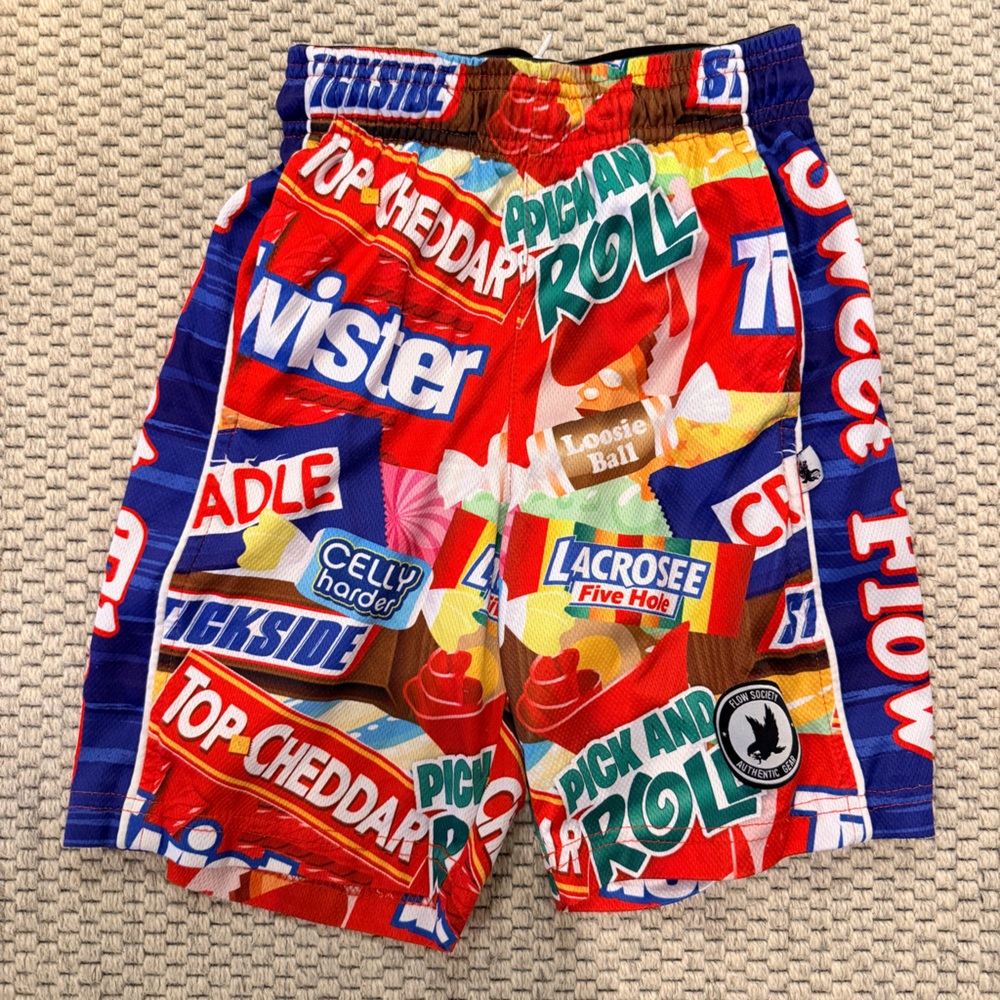 Flow Society Youth Graphic Shorts Candy and Snacks youth small